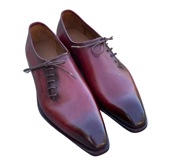 Tyler- Burgundy Whole cut Dress Oxfords-0
