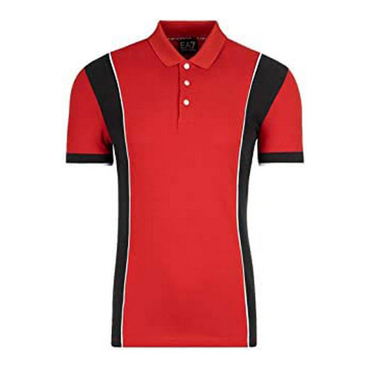 Men’s Short Sleeve Polo Shirt Armani Jeans C1450 Red-0