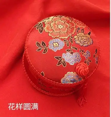 Red Hand-Embroidered Sewing Box