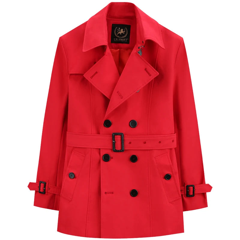Double Breasted Trench Coat & Short Red Coat