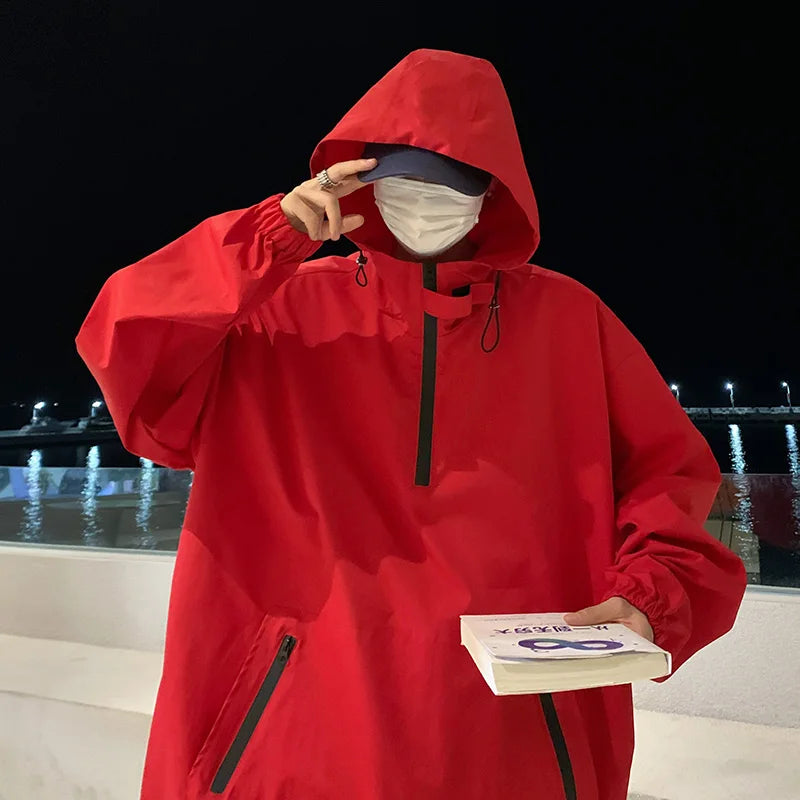 Oversized Men's Hooded Coat