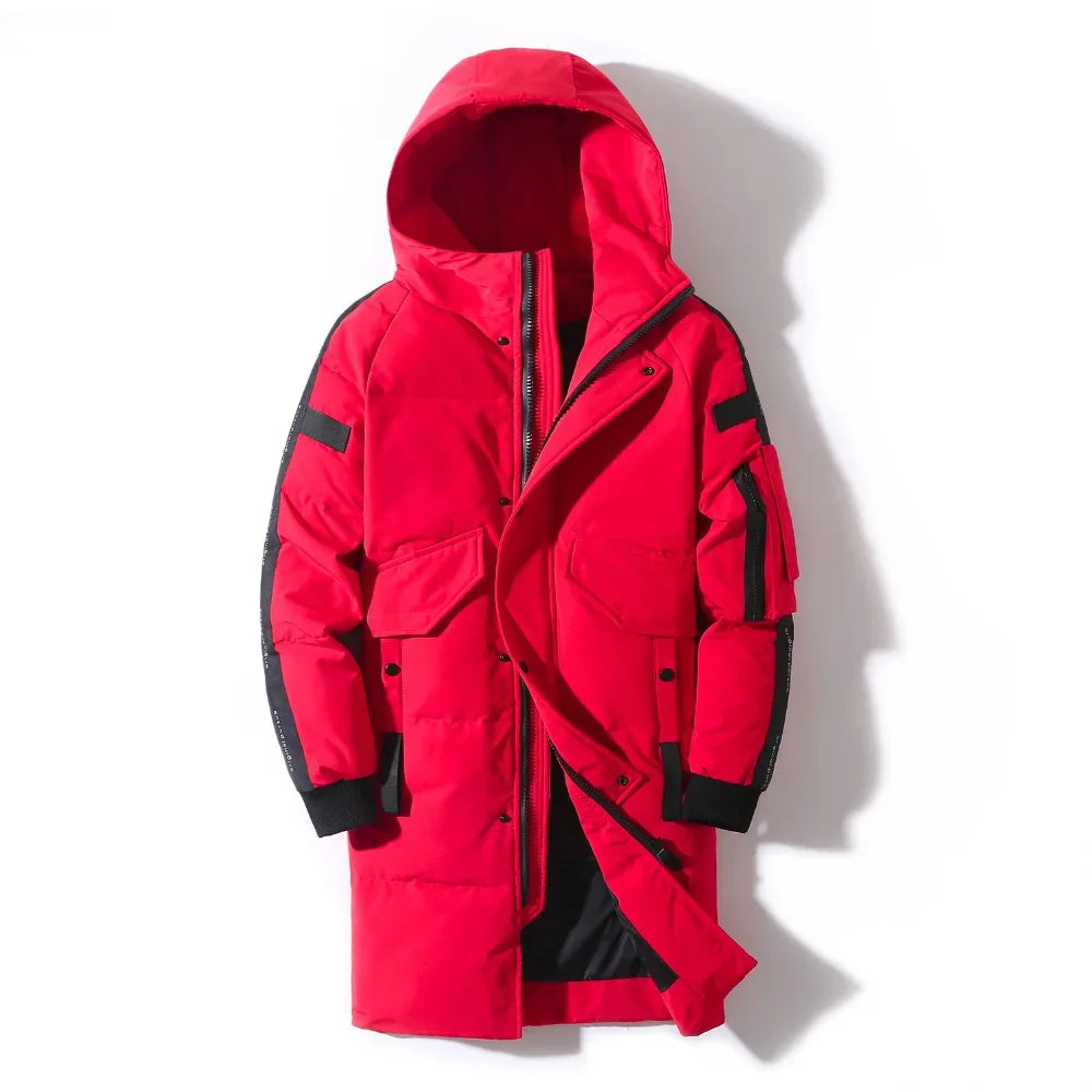 Men's Long Down Jacket Winter Coat
