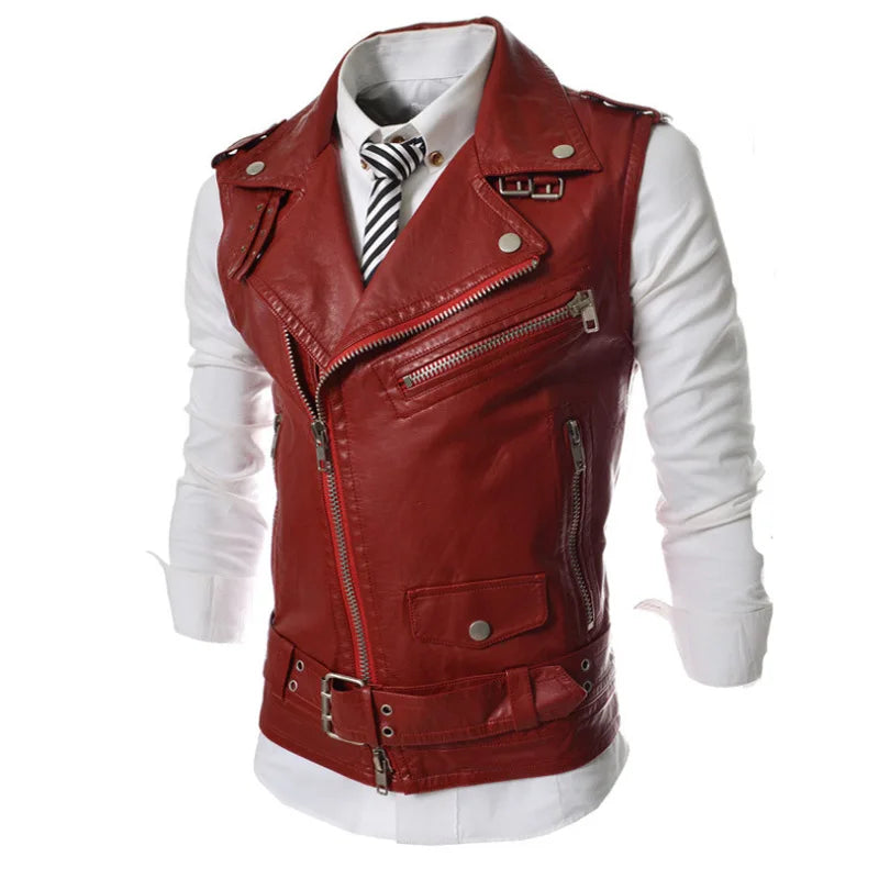 Men's Sleeveless Motorcycle Vest
