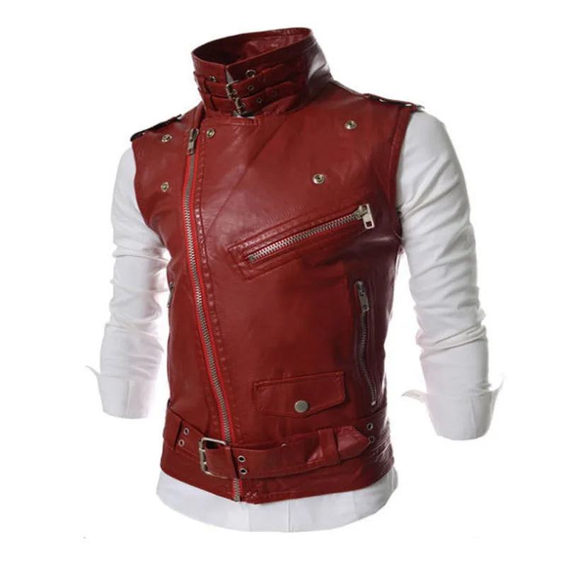 Men's Sleeveless Motorcycle Vest