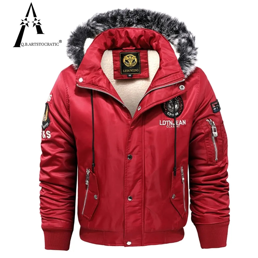 Men's Thick Plush Winter Parka