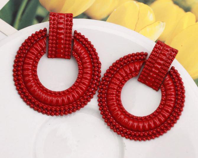 Petra -Red Earrings-2
