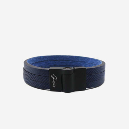 Blue Malibu Leather Bracelet