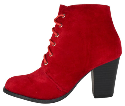 Red Ankle Booties