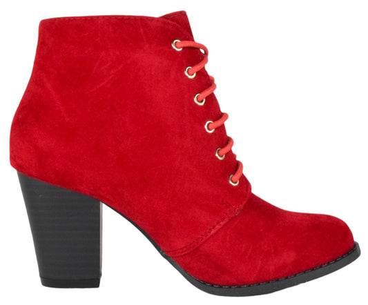 Red Ankle Booties