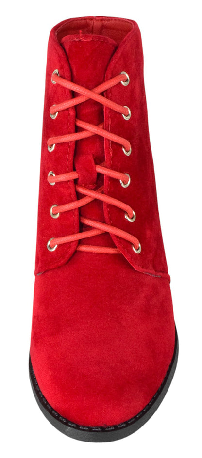 Red Ankle Booties