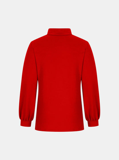 Full Size Mock Neck Long Sleeve T-Shirt