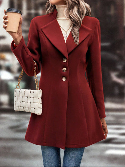 V-neck Collard Short Coat