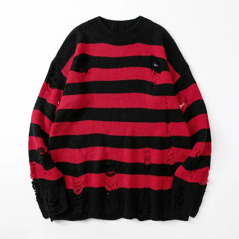 Trendy Oversized Knit Sweater for Men 