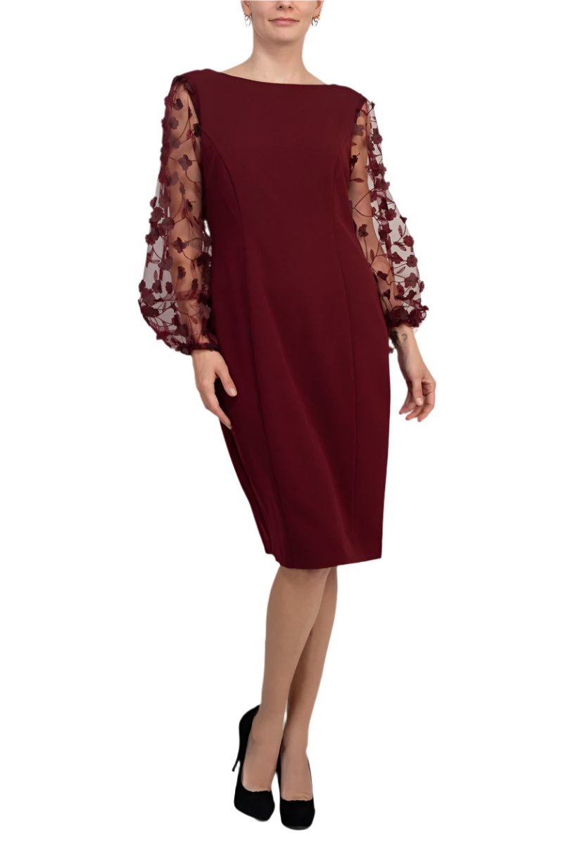 Crepe Sheath Dress