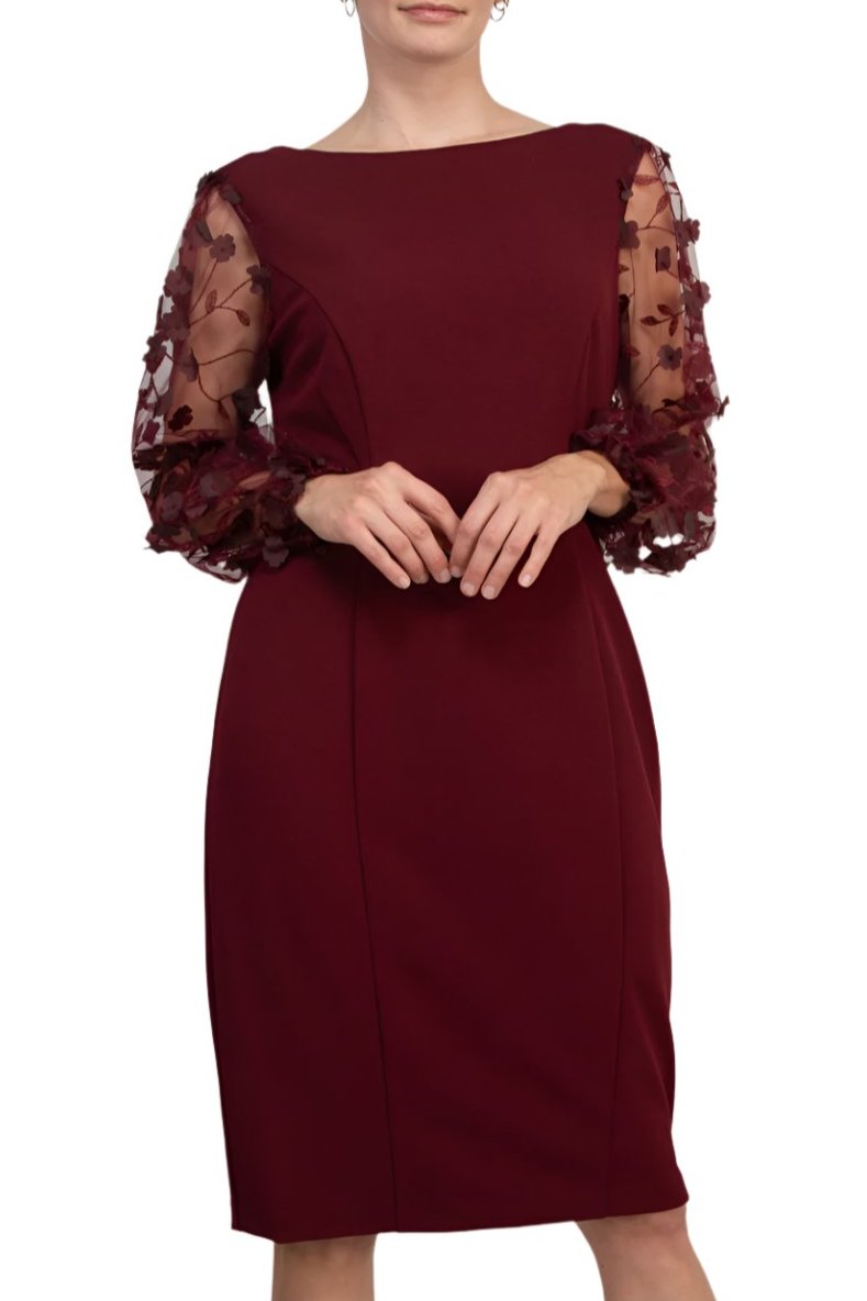 Crepe Sheath Dress