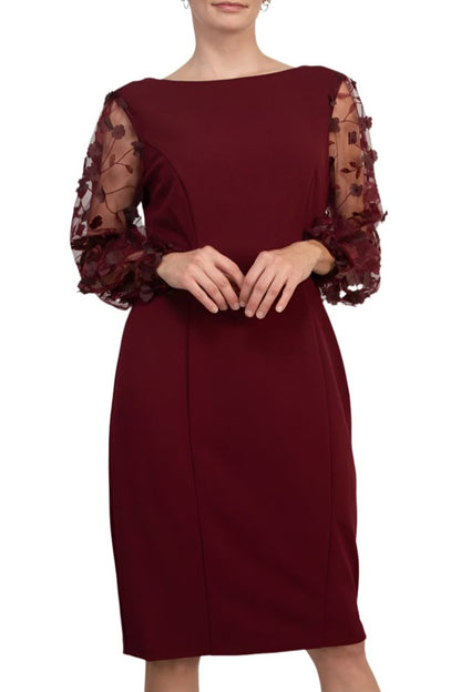 Crepe Sheath Dress