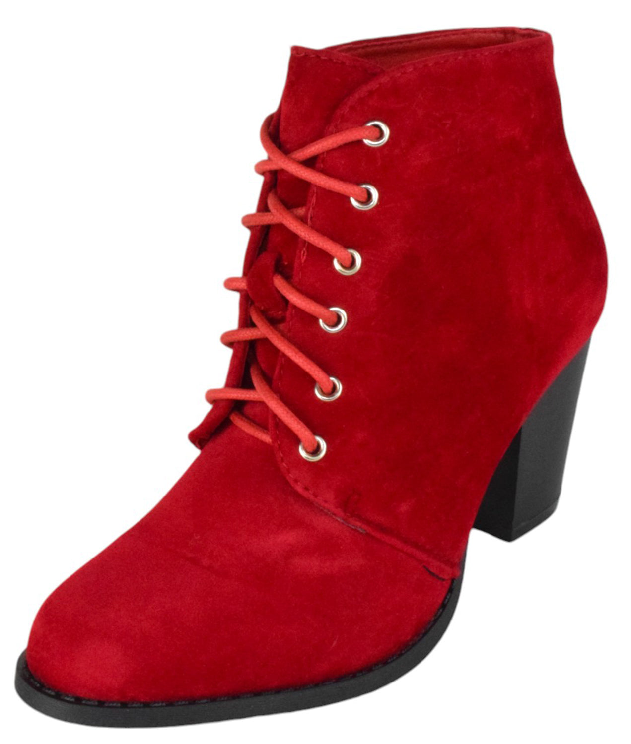 Red Ankle Booties