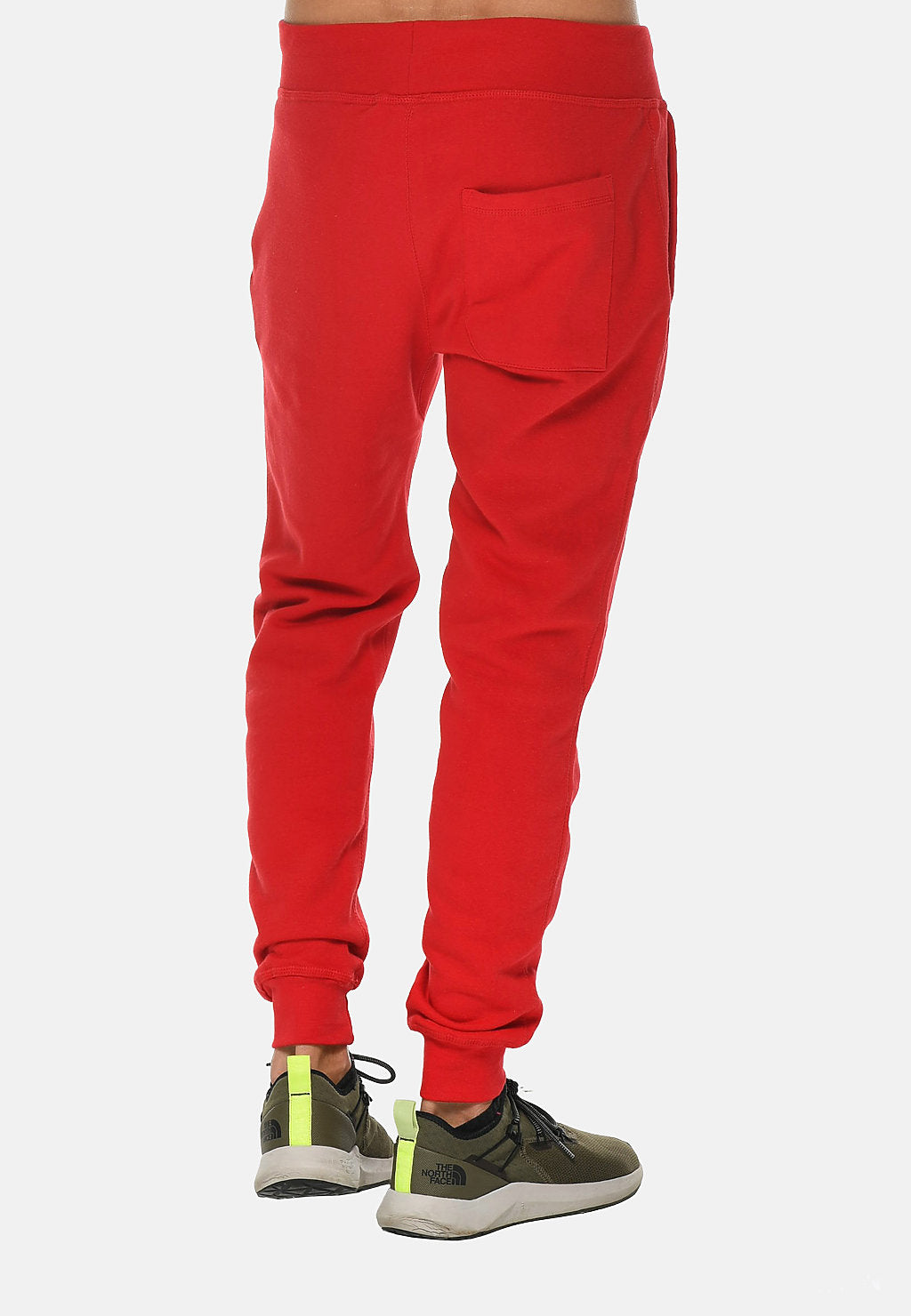 Venley Men's Red Slim-Fit MADE IN USA Fleece Joggers-3