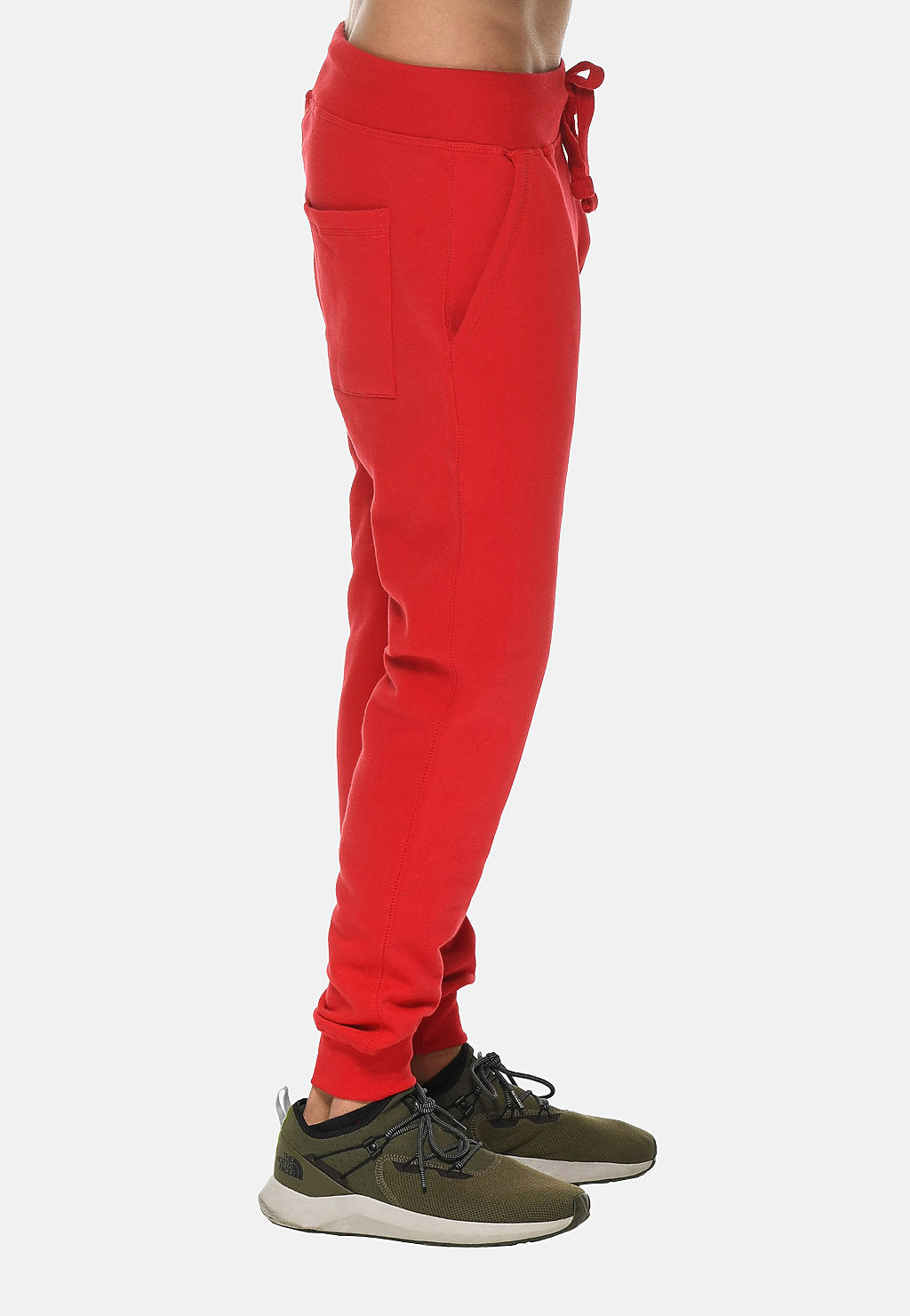 Venley Men's Red Slim-Fit MADE IN USA Fleece Joggers-2