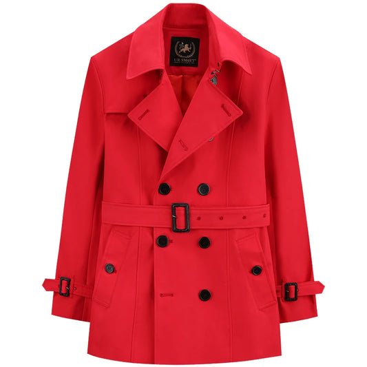 Double Breasted Trench Coat & Short Red Coat 