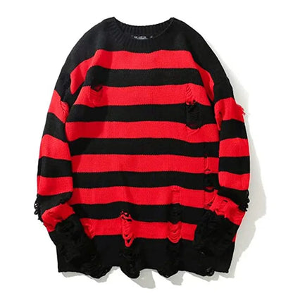 Trendy Oversized Knit Sweater for Men 