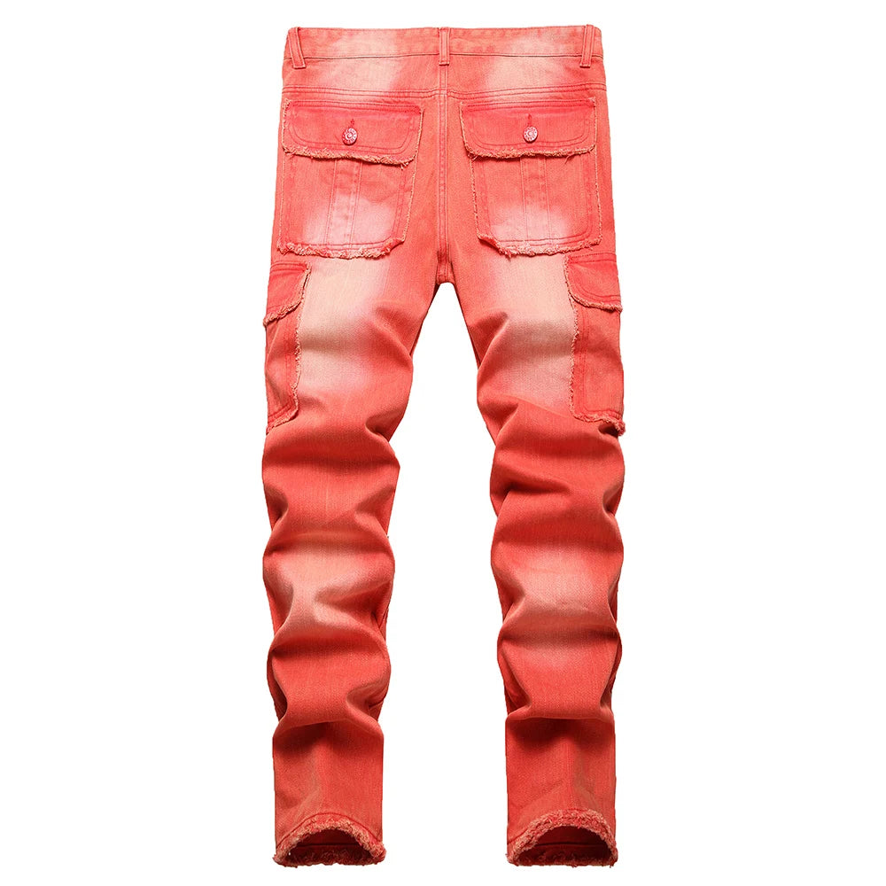 SOKOTOO Denim Cargo Pants for Men- 0