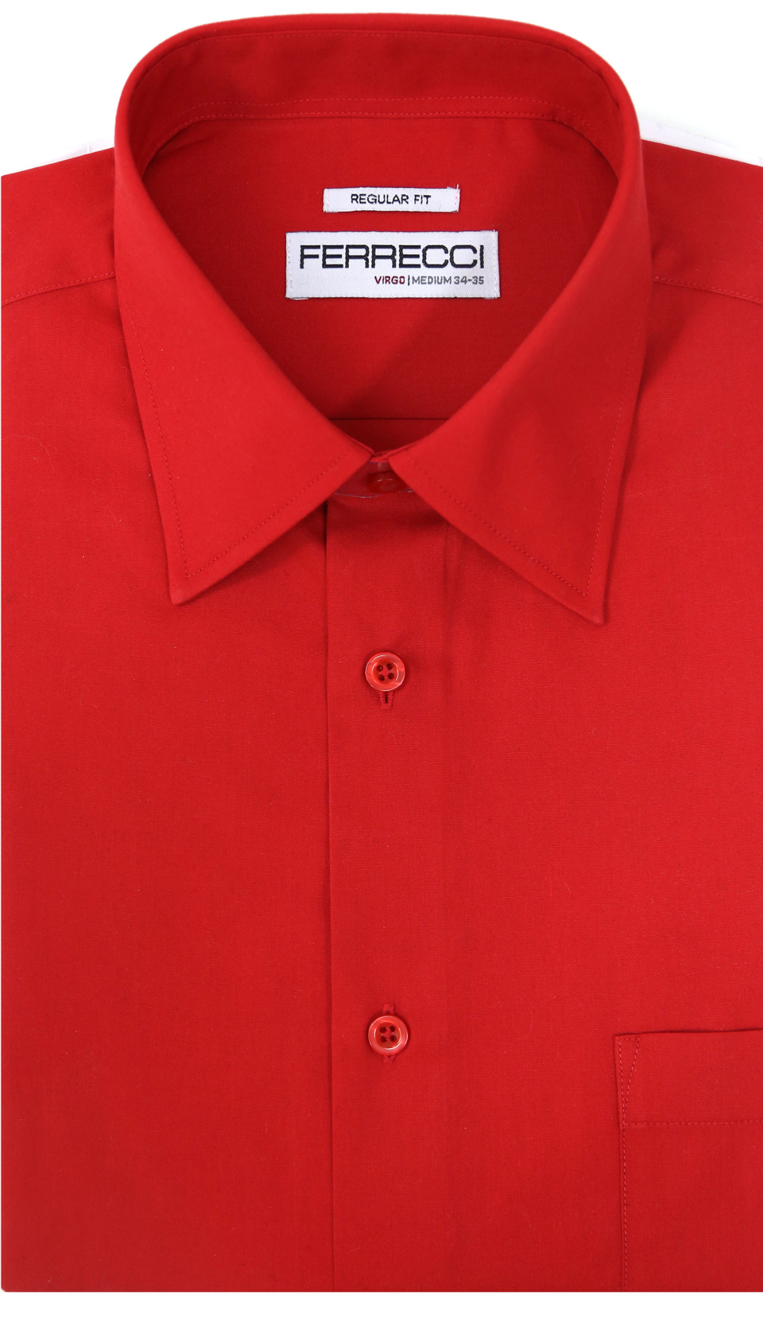 Ferrecci Virgo Red Regular Fit Dress Shirt-0