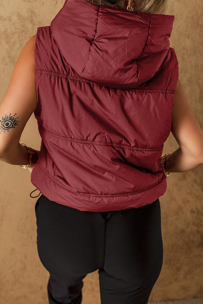 Zip Up Hooded Vest