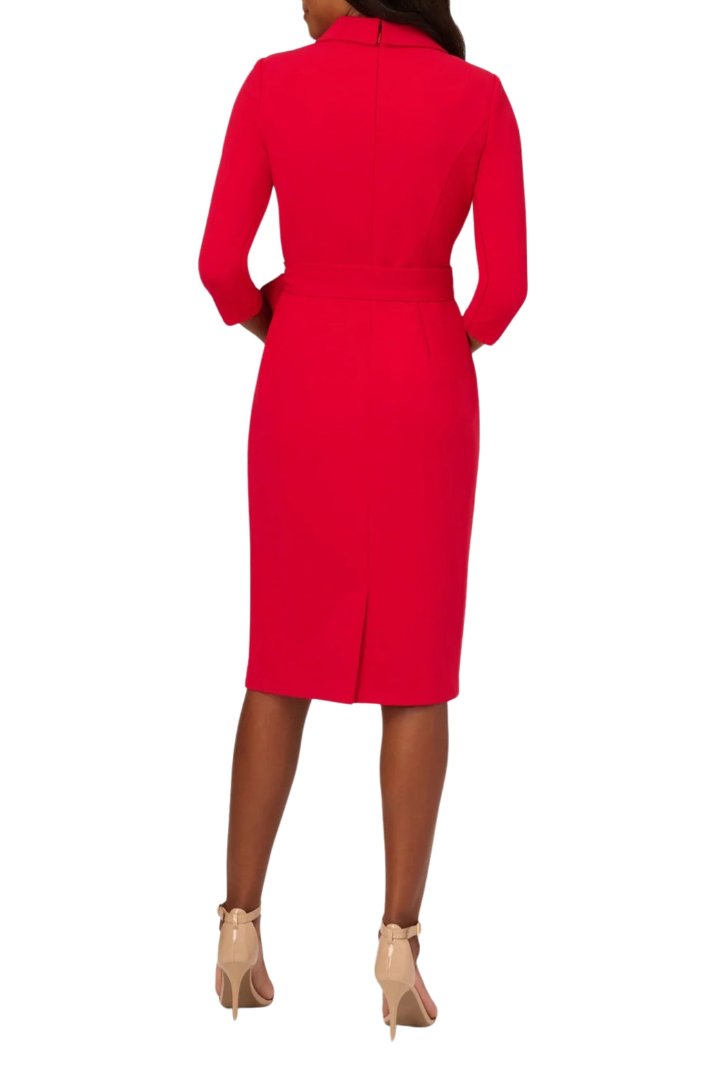 Adianna Papell wrap front crepe sheath dress-4