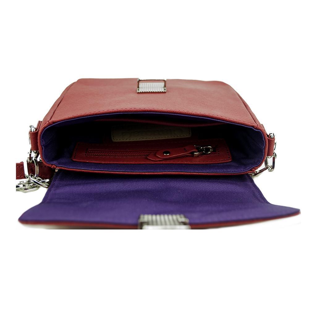 Tiny Leather Handbag -Cabernet-4