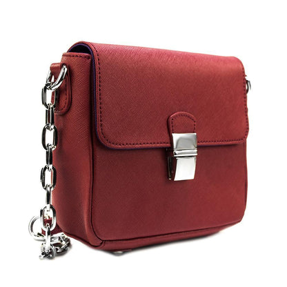 Tiny Leather Handbag -Cabernet-1