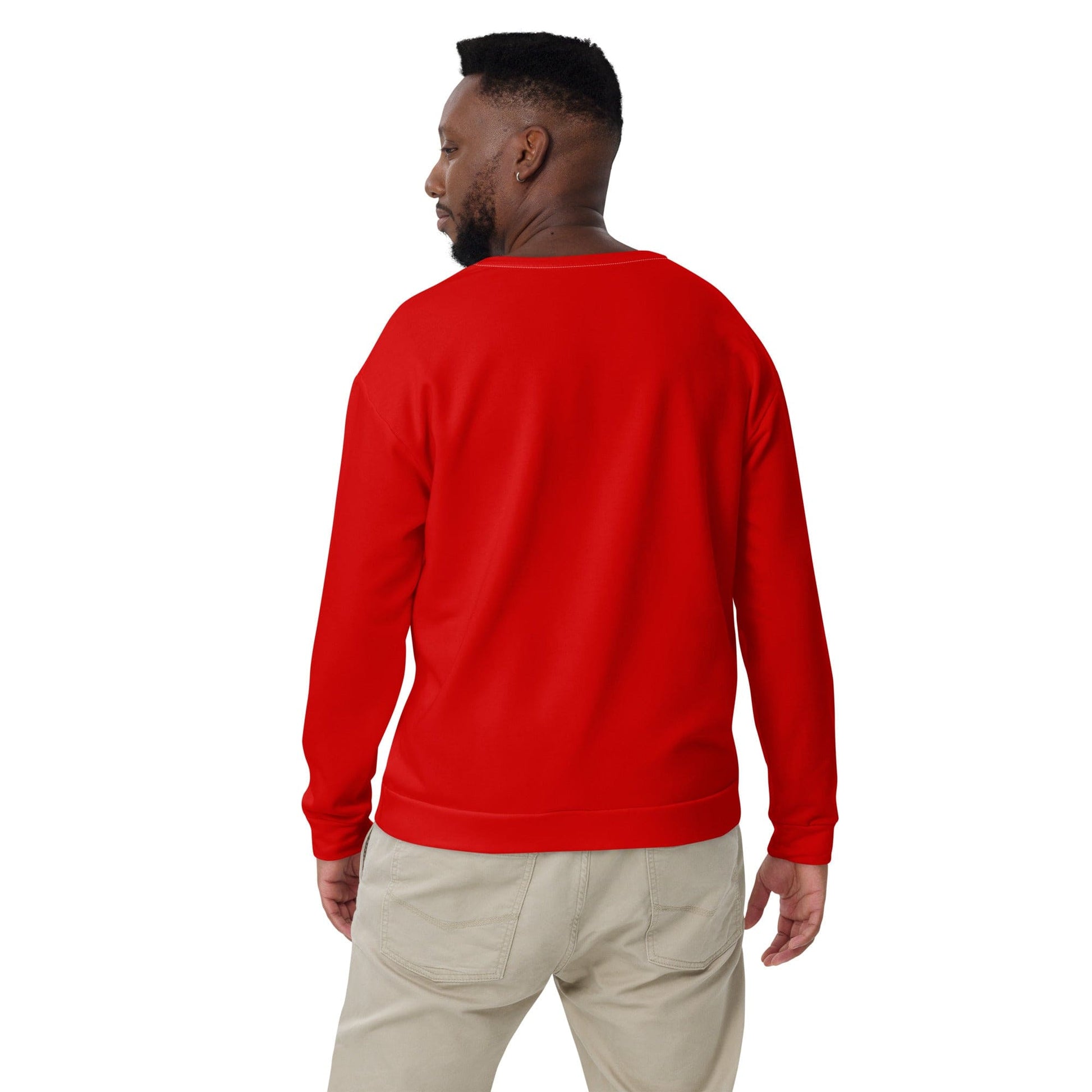 Graphic Sweatshirt for Men, Red-1