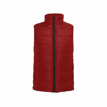 Maroon Red Mens Padded Vest-2