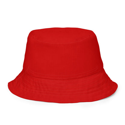 Reversible Bucket Hat Red-4