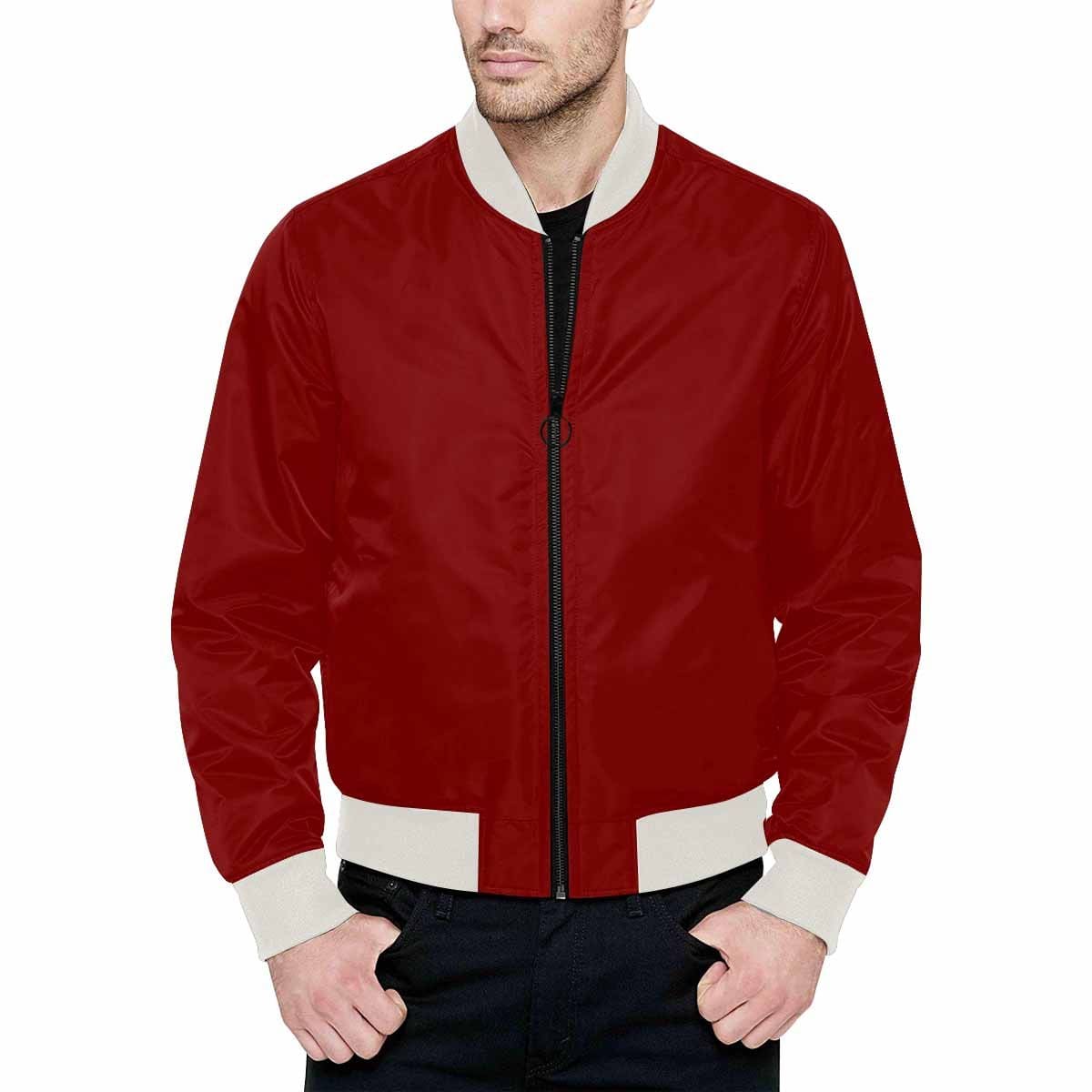 Maroon Red Bomber Jacket